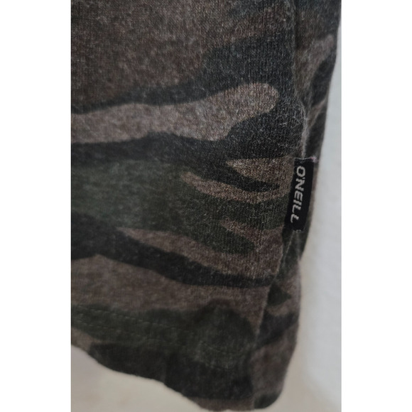 Oneill Mens Fields Hoodie Sweatshirt XXL Green Brown Camo Pullover Standard Fit - Picture 6 of 12